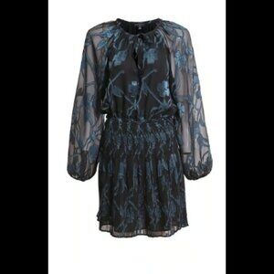 Current Air Split Neck Self Tie Mini Dress - NWT